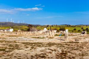 Ancient ruins in paphos, cyprus