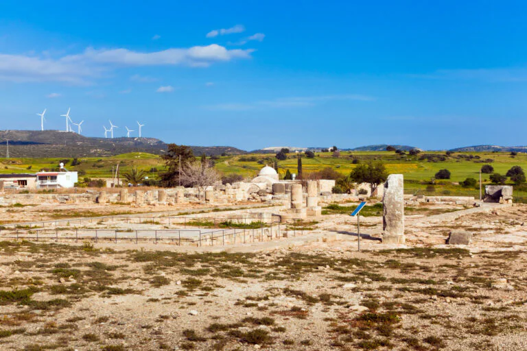 Ancient ruins in paphos, cyprus